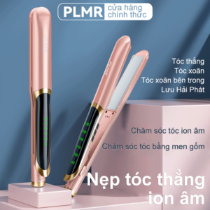 Máy thẳng tóc ion âm PLMR, chăm sóc tóc tinh dầu men gốm, chăm sóc tóc nhiệt độ không đổi, chăm sóc tóc ion âm, kẹp tóc thẳng điều khiển nhiệt độ thông minh 6 cấp độ